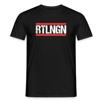 Reutlingerin Reutlinger Reutlingen - Männer T-Shirt - Schwarz - Vorne - AI Model Male 178 light (178cm)