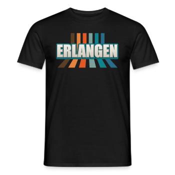 Erlangenerin Erlangener Erlangen - Männer T-Shirt - Schwarz - Vorne - AI Model Male 178 light (178cm)