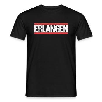 Erlangenerin Erlangener Erlangen - Männer T-Shirt - Schwarz - Vorne - AI Model Male 178 light (178cm)