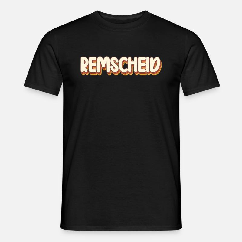 Remscheiderin Remscheider Remscheid - Männer T-Shirt - Schwarz