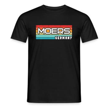 Moerserin Moerser Moers - Men's T-Shirt - black - Front - AI Model Male 178 light (178cm)