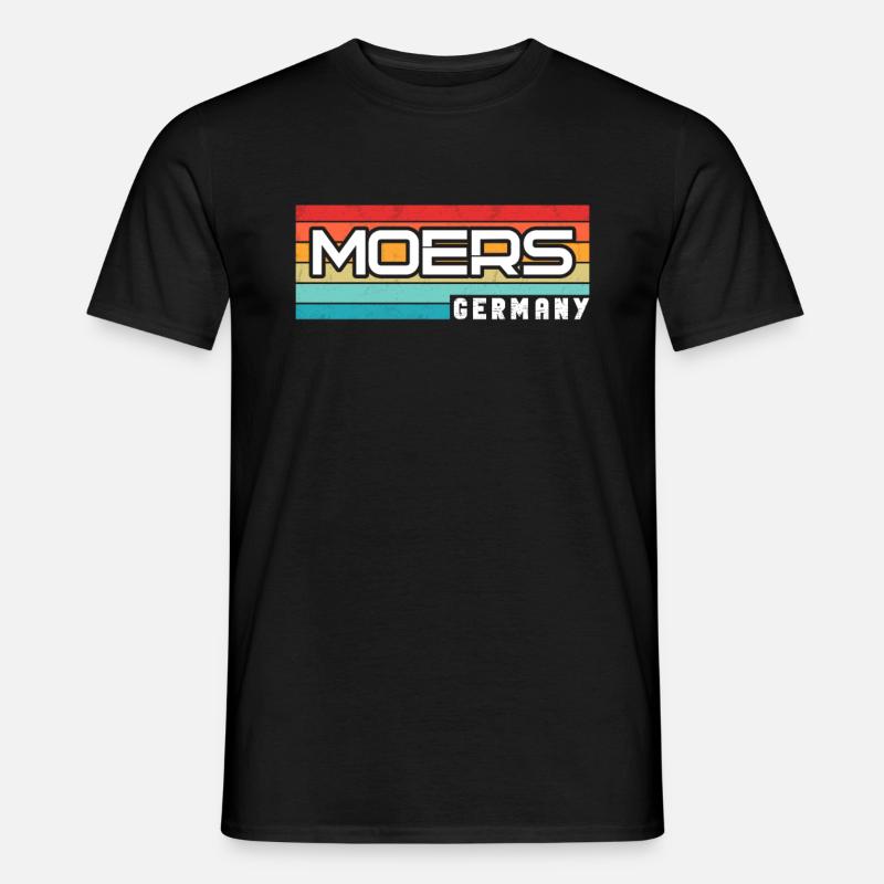 Moerserin Moerser Moers - Männer T-Shirt - Schwarz