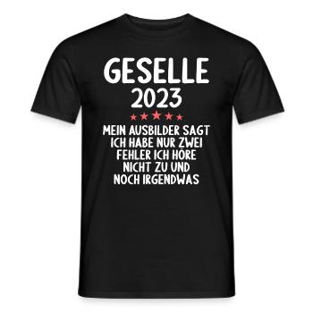 Geselle Gesellenprüfung bestanden Gesellen - Männer T-Shirt - Schwarz - Vorne - AI Model Male 178 light (178cm)