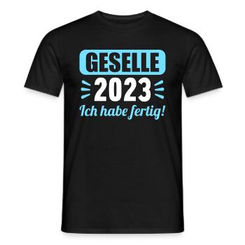 Geselle Gesellenprüfung bestanden Gesellen - Männer T-Shirt - Schwarz - Vorne - AI Model Male 178 light (178cm)