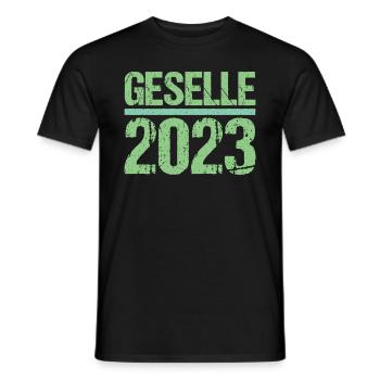 Geselle Gesellenprüfung bestanden Gesellen - Männer T-Shirt - Schwarz - Vorne - AI Model Male 178 light (178cm)