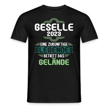 Geselle Gesellenprüfung bestanden Gesellen - Männer T-Shirt - Schwarz - Vorne - AI Model Male 178 light (178cm)