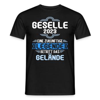 Geselle Gesellenprüfung bestanden Gesellen - Männer T-Shirt - Schwarz - Vorne - AI Model Male 178 light (178cm)