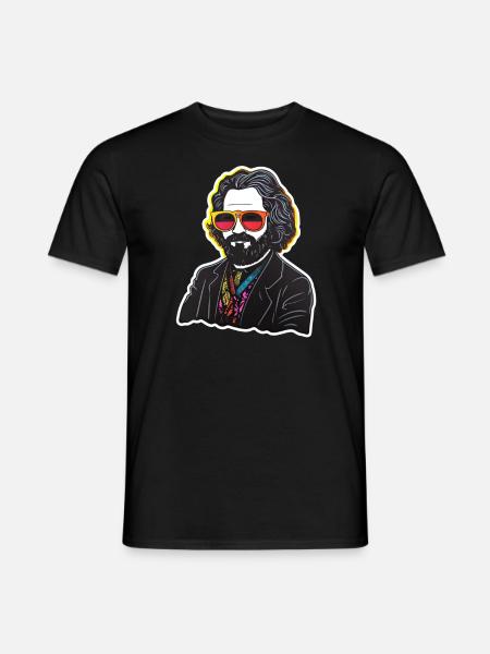 Le communisme a quitté le marxisme Karl Marx - T-shirt homme - noir