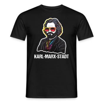 Le communisme a quitté le marxisme Karl Marx - T-shirt homme - noir - Devant - AI Model Male 178 light (178cm)