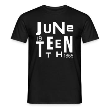Ich liebe juneteenth geburtstag design geschenkide - Männer T-Shirt - Schwarz - Vorne - AI Model Male 178 light (178cm)