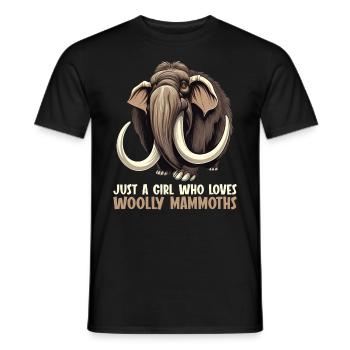 Ich mag halt einfach Mammuts Mammut - Männer T-Shirt - Schwarz - Vorne - AI Model Male 178 light (178cm)