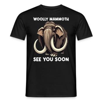 Ich mag halt einfach Mammuts Mammut - Männer T-Shirt - Schwarz - Vorne - AI Model Male 178 light (178cm)