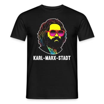 Le communisme a quitté le marxisme Karl Marx - T-shirt homme - noir - Devant - AI Model Male 178 light (178cm)