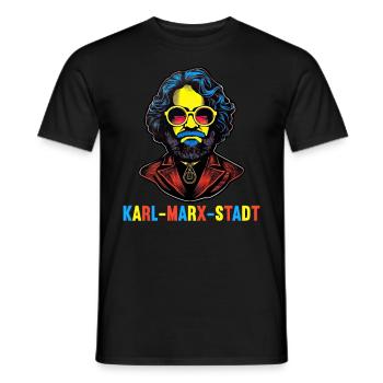 El comunismo abandonó el marxismo Karl Marx - Camiseta hombre - negro - delante - AI Model Male 178 light (178cm)