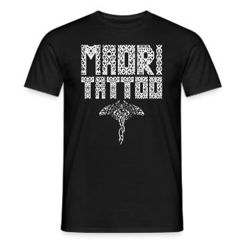 Maori Tribal Samo Tattoo Inked Tattooed - Men's T-Shirt - black - Front - AI Model Male 178 light (178cm)