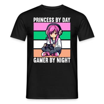 Gaming Console PC Gamer Girl Gamer Girl - Men's T-Shirt - black - Front - AI Model Male 178 light (178cm)