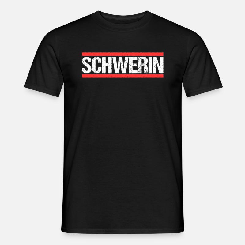 Schwerin Schwerinerin Schweriner Stadt Schwerin - Männer T-Shirt - Schwarz