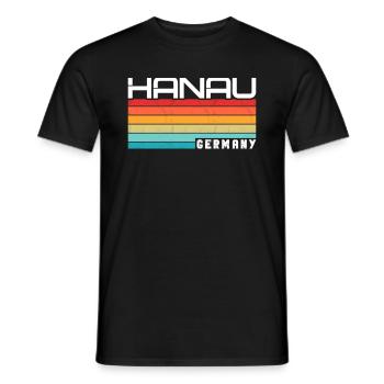 Hanauerin Hanauer Hanau - Men's T-Shirt - black - Front - AI Model Male 178 light (178cm)