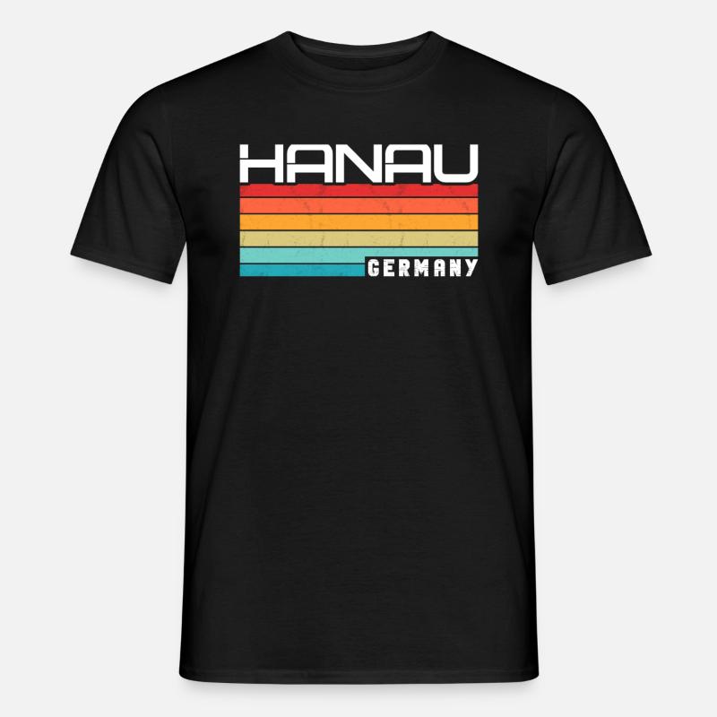 Hanauerin Hanauer Hanau - Männer T-Shirt - Schwarz