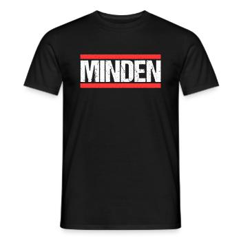 Minden Mindenerin Mindener Stadt Minden - Männer T-Shirt - Schwarz - Vorne - AI Model Male 178 light (178cm)