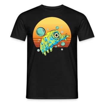 Tardigrade Retro - Men's T-Shirt - black - Front - AI Model Male 178 light (178cm)