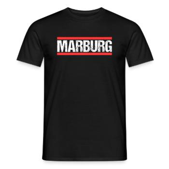 Marburgerin Marburger Marburg - Männer T-Shirt - Schwarz - Vorne - AI Model Male 178 light (178cm)
