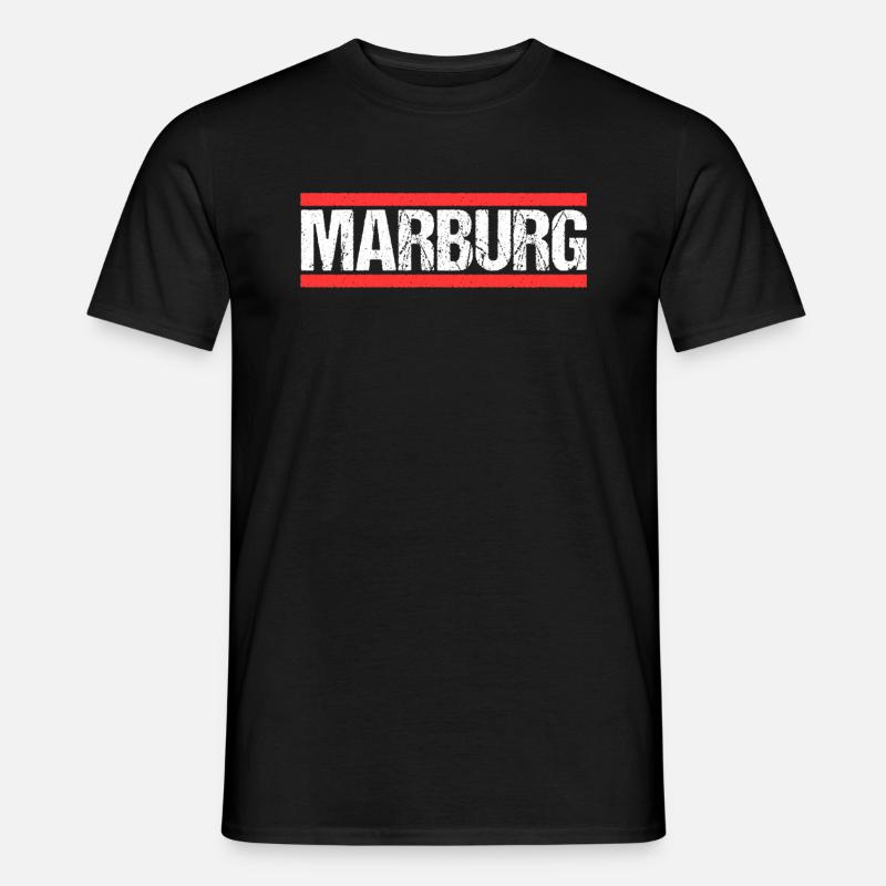 Marburgerin Marburger Marburg - Männer T-Shirt - Schwarz