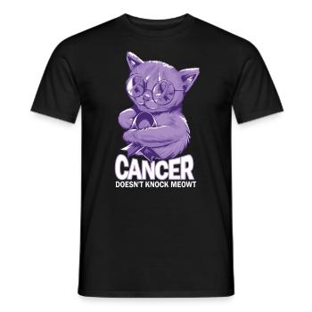 Krebs Schlägt Nicht Meowt Krebs - Männer T-Shirt - Schwarz - Vorne - AI Model Male 178 light (178cm)
