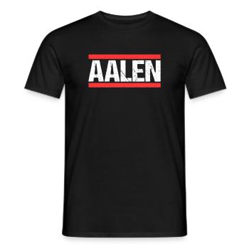Aalenerin Aalener Aalen - Männer T-Shirt - Schwarz - Vorne - AI Model Male 178 light (178cm)