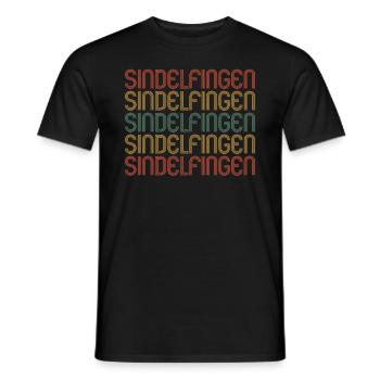 Sindelfingenerin Sindelfingener Sindelfingen - Männer T-Shirt - Schwarz - Vorne - AI Model Male 178 light (178cm)