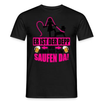 Junggesellenabschied Poltern Polterabend JGA - Männer T-Shirt - Schwarz - Vorne - AI Model Male 178 light (178cm)