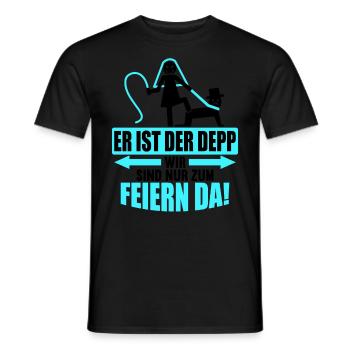 Junggesellenabschied Poltern Polterabend JGA - Männer T-Shirt - Schwarz - Vorne - AI Model Male 178 light (178cm)