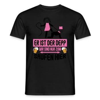 Junggesellenabschied Poltern Polterabend JGA - Männer T-Shirt - Schwarz - Vorne - AI Model Male 178 light (178cm)