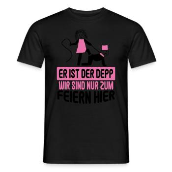 Junggesellenabschied Poltern Polterabend JGA - Männer T-Shirt - Schwarz - Vorne - AI Model Male 178 light (178cm)