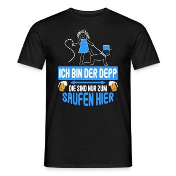 Junggesellenabschied Poltern Polterabend JGA - Männer T-Shirt - Schwarz - Vorne - AI Model Male 178 light (178cm)
