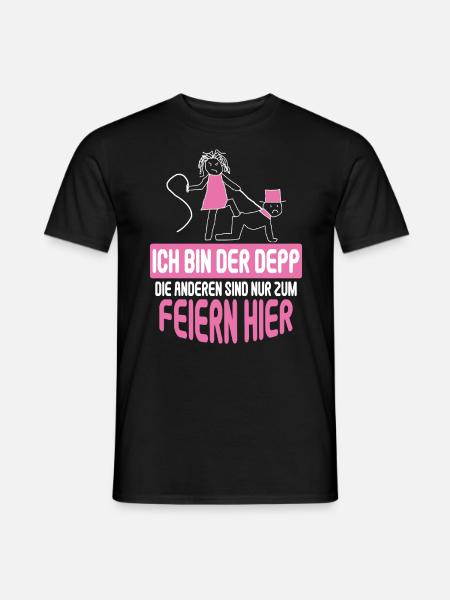 Junggesellenabschied Poltern Polterabend JGA - Männer T-Shirt - Schwarz
