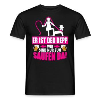 Junggesellenabschied Poltern Polterabend JGA - Männer T-Shirt - Schwarz - Vorne - AI Model Male 178 light (178cm)