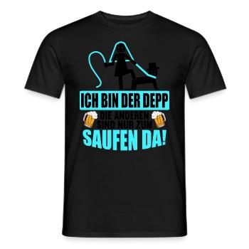 Junggesellenabschied Poltern Polterabend JGA - Männer T-Shirt - Schwarz - Vorne - AI Model Male 178 light (178cm)