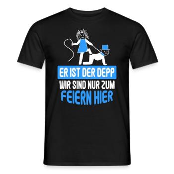 Junggesellenabschied Poltern Polterabend JGA - Männer T-Shirt - Schwarz - Vorne - AI Model Male 178 light (178cm)