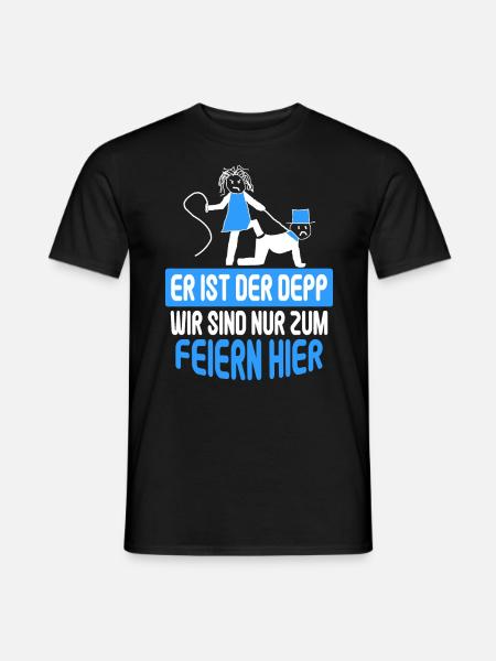Junggesellenabschied Poltern Polterabend JGA - Männer T-Shirt - Schwarz