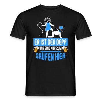 Junggesellenabschied Poltern Polterabend JGA - Männer T-Shirt - Schwarz - Vorne - AI Model Male 178 light (178cm)