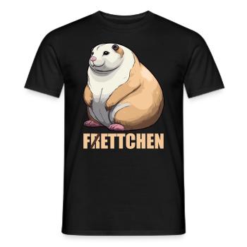 Fettchen Frettchen - Männer T-Shirt - Schwarz - Vorne - AI Model Male 178 light (178cm)