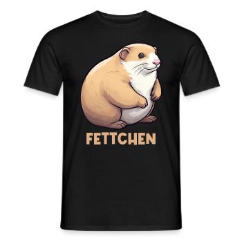 Fettchen Frettchen - Männer T-Shirt - Schwarz - Vorne - AI Model Male 178 light (178cm)