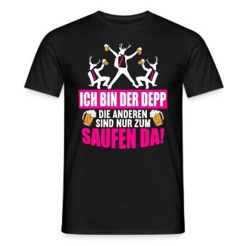 Junggesellenabschied Poltern Polterabend JGA - Männer T-Shirt - Schwarz - Vorne - AI Model Male 178 light (178cm)