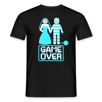Junggesellenabschied Poltern Polterabend JGA - Männer T-Shirt - Schwarz - Vorne - AI Model Male 178 light (178cm)
