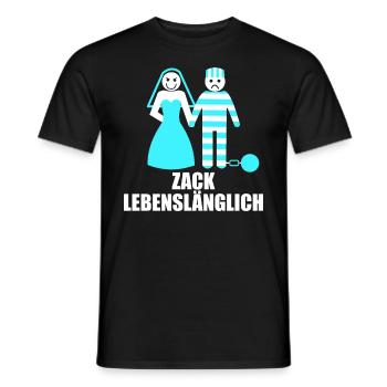 Junggesellenabschied Poltern Polterabend JGA - Männer T-Shirt - Schwarz - Vorne - AI Model Male 178 light (178cm)