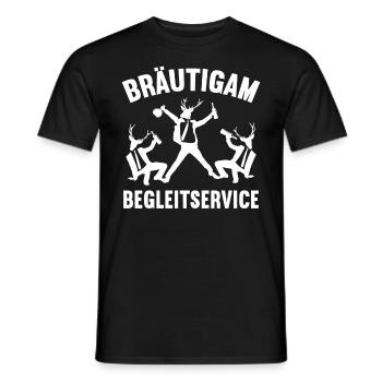 Junggesellenabschied Poltern Polterabend JGA - Männer T-Shirt - Schwarz - Vorne - AI Model Male 178 light (178cm)