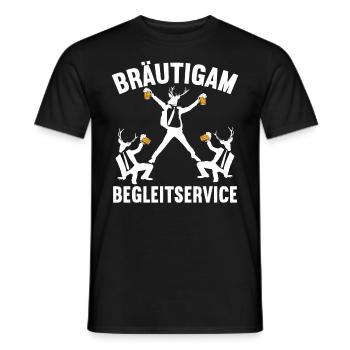 Junggesellenabschied Poltern Polterabend JGA - Männer T-Shirt - Schwarz - Vorne - AI Model Male 178 light (178cm)