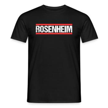 Rosenheimerin Rosenheimer Rosenheim - Männer T-Shirt - Schwarz - Vorne - AI Model Male 178 light (178cm)