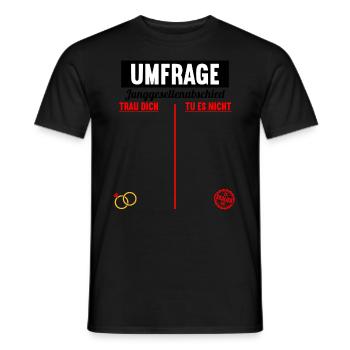Junggesellenabschied Polterabend JGA Männer - Männer T-Shirt - Schwarz - Vorne - AI Model Male 178 light (178cm)